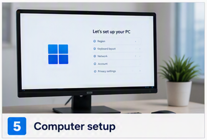 we provide Computer Setup