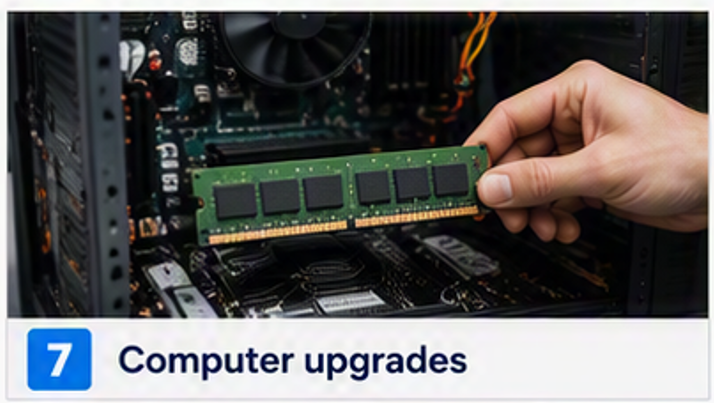 we do computer upgrades