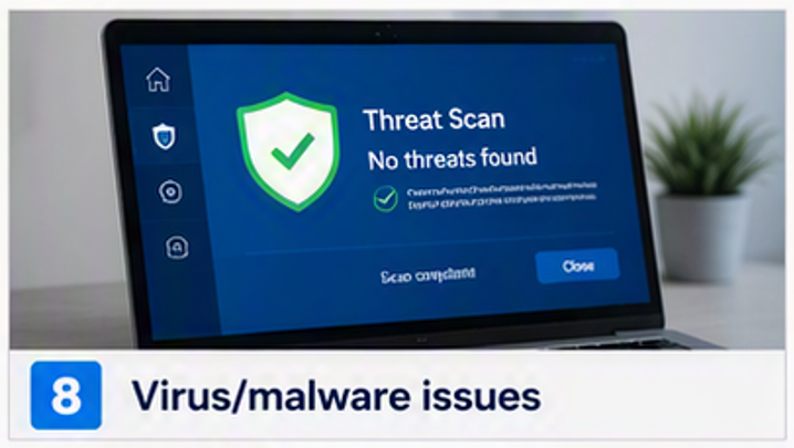 we fix Virus and Malware Issues
