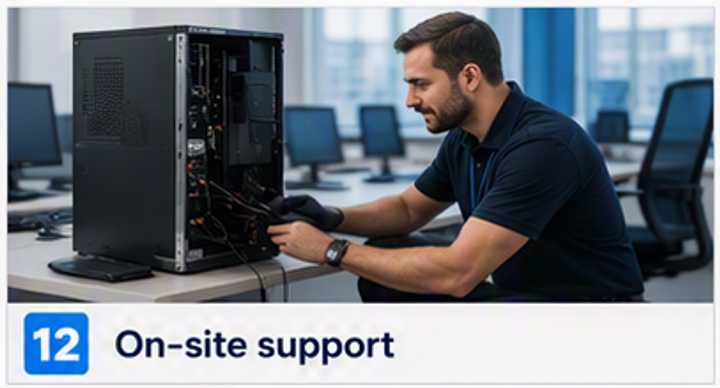 we provide On-Site Computer Support